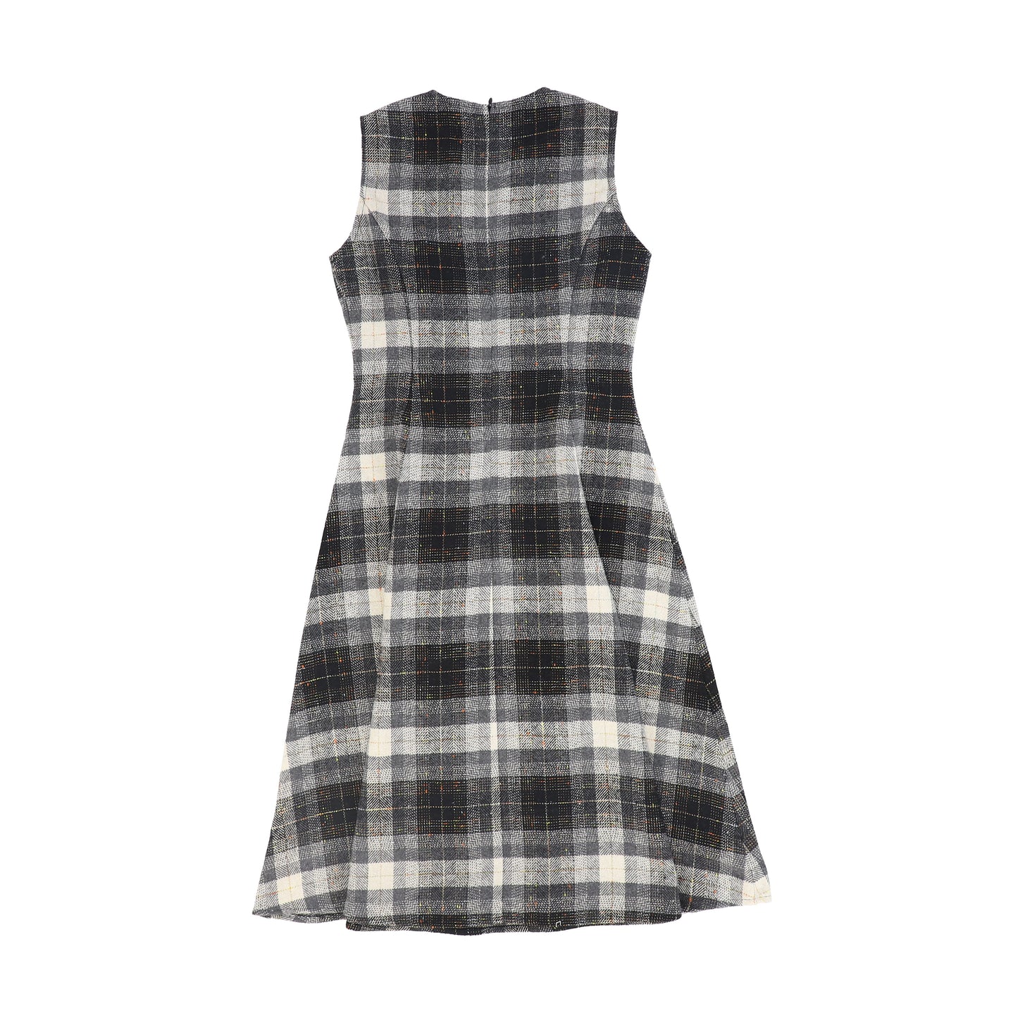 VALENTINA GREY SPECKLED PLAID JUMPER