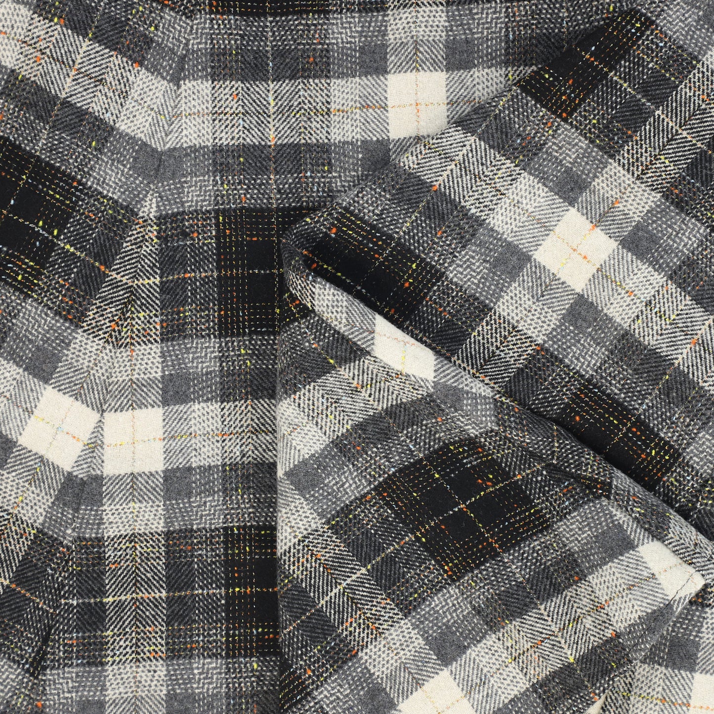 VALENTINA GREY SPECKLED PLAID JUMPER