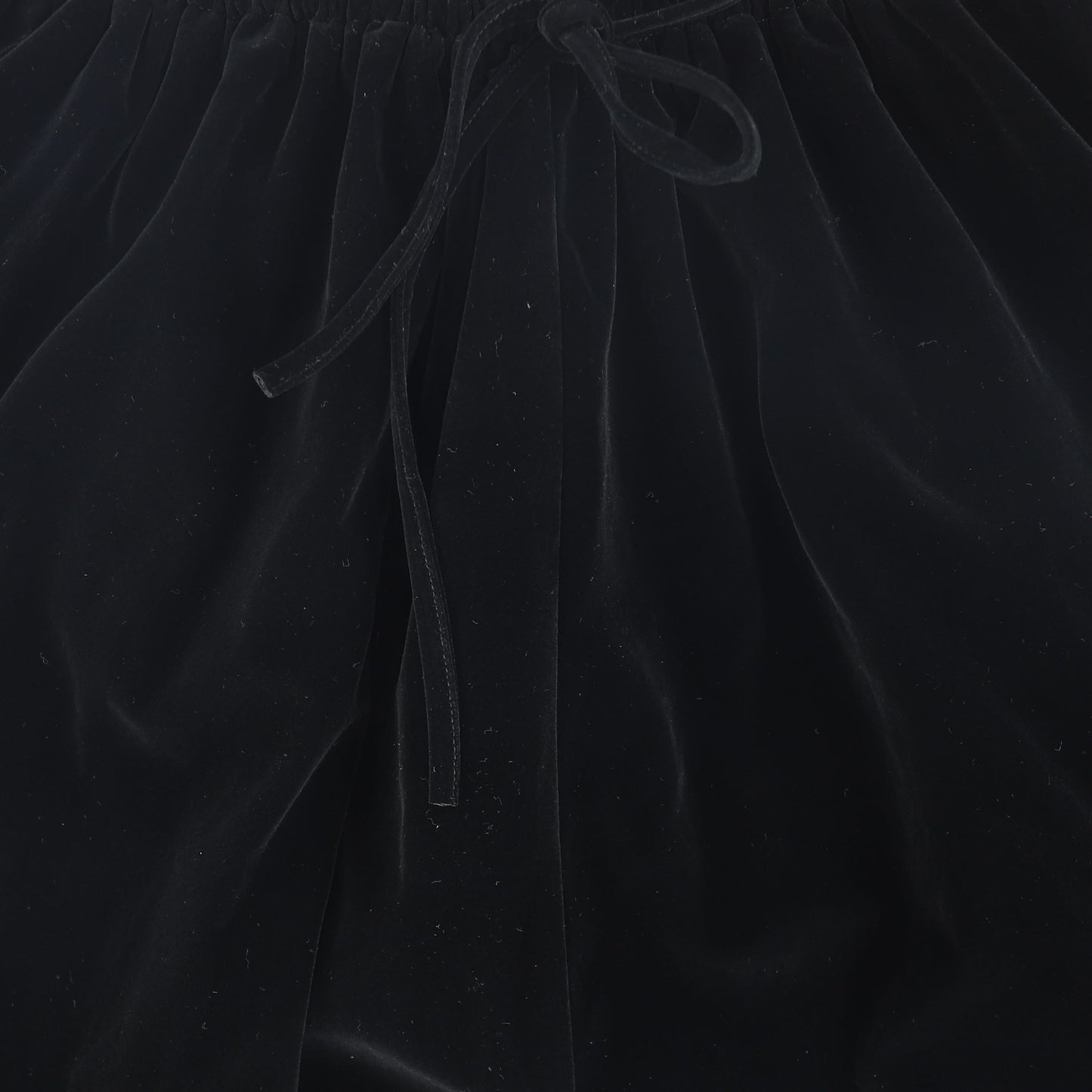 VALENTINA BLACK VELVET WAISTED MAXI SKIRT