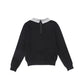 VALENTINA BLACK LACE COLLAR SWEATER