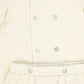 LE BOURDON CREAM CORDUROY DOUBLE BREASTED BLOUSE SET