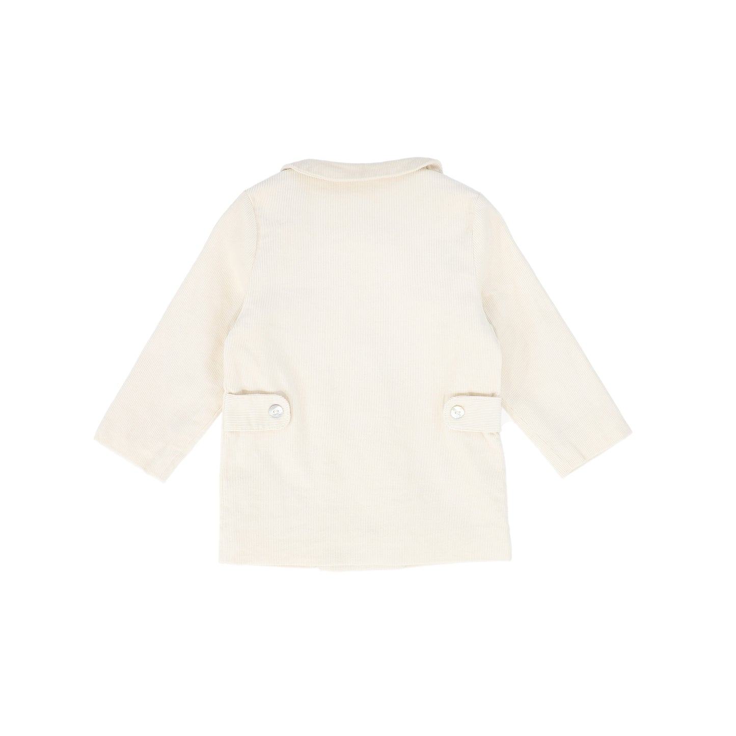 LE BOURDON CREAM CORDUROY DOUBLE BREASTED BLOUSE SET