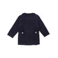 LE BOURDON NAVY CORDUROY DOUBLE BREASTED BLOUSE SET