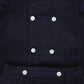 LE BOURDON NAVY CORDUROY DOUBLE BREASTED BLOUSE SET