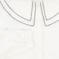 VALENTINA WHITE SCALLOP DOUBLE COLLAR BLOUSE