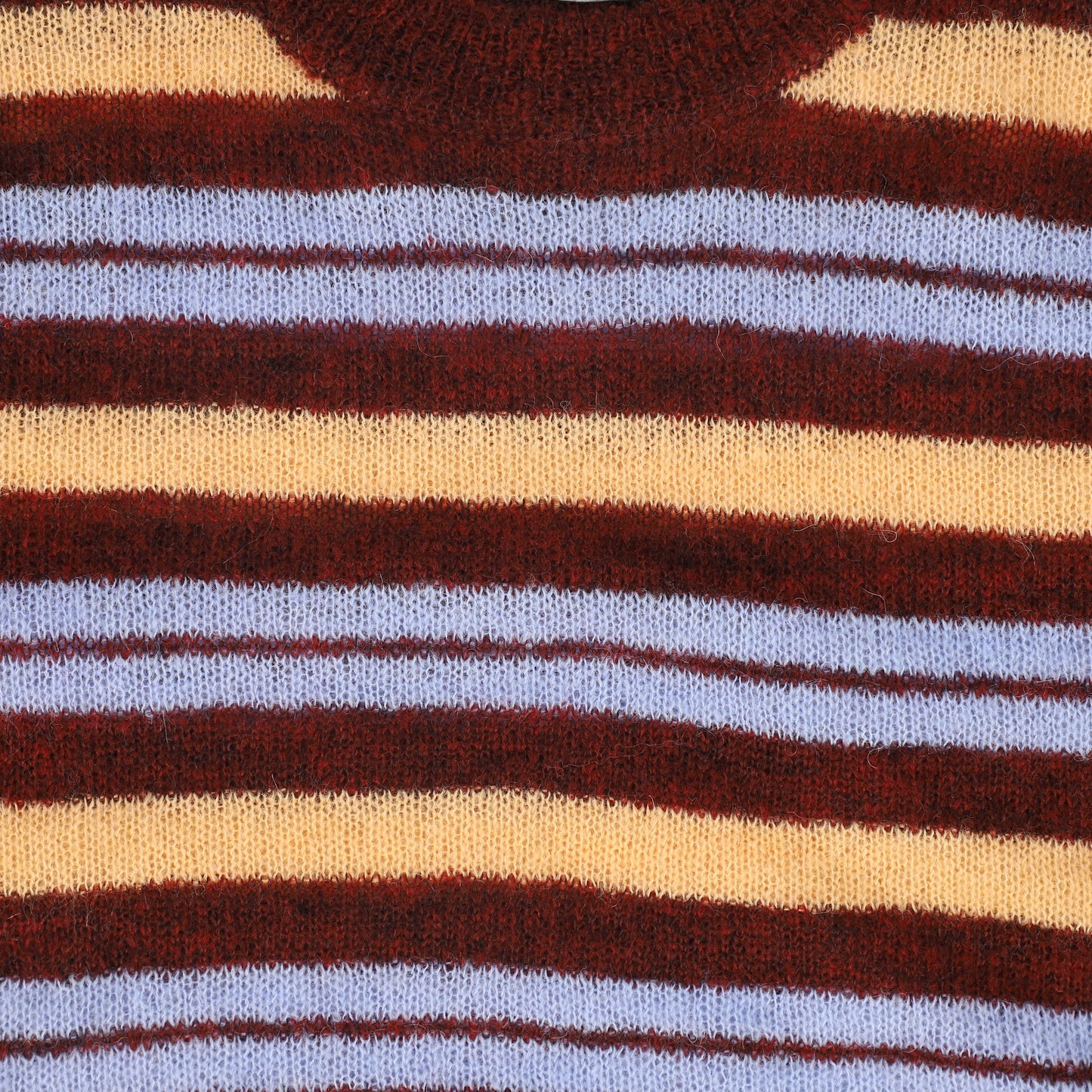 VALENTINA BURGUNDY MOHAIR STRIPE VEST