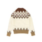 VALENTINA IVORY MOHAIR FAIR ISLE SWEATER
