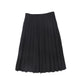 VALENTINA BLACK WOOL PLEAT WAISTED SKIRT