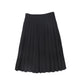 VALENTINA BLACK WOOL PLEAT WAISTED SKIRT