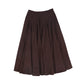 VALENTINA BURGUNDY WOOL PANEL SKIRT