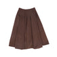 VALENTINA RUST WOOL PANEL SKIRT