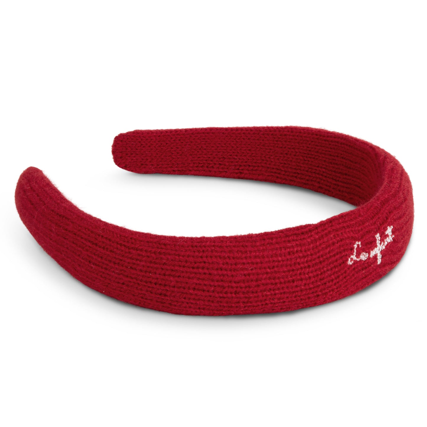 LE ENFANT RED KNIT EMBROIDERED HEADBAND [FINAL SALE]