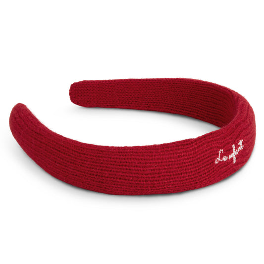 LE ENFANT RED KNIT EMBROIDERED HEADBAND [FINAL SALE]
