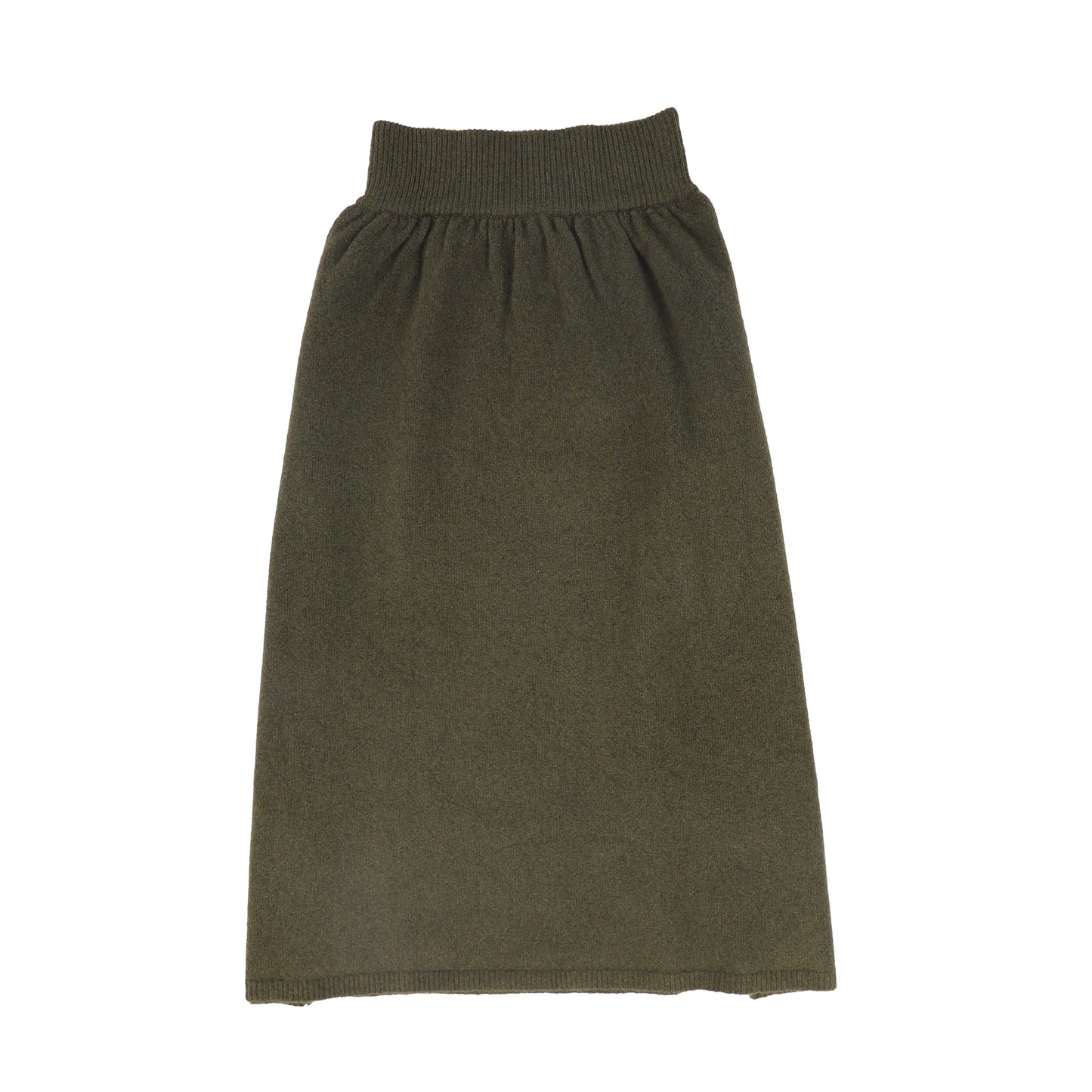 VALENTINA GREEN POUCH KNIT SKIRT