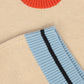 VALENTINA BEIGE COLORBLOCK KNIT VEST