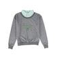 VALENTINA GREY EMBROIDERED SWEATSHIRT BLOUSE