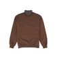 VALENTINA BROWN STRIPED TURTLENECK SWEATSHIRT