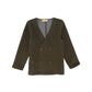 LE BOURDON OLIVE STRETCH DOUBLE BREASTED BLAZER