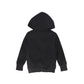 BACE COLLECTION BLACK FUR ZIP UP SWEATSHIRT