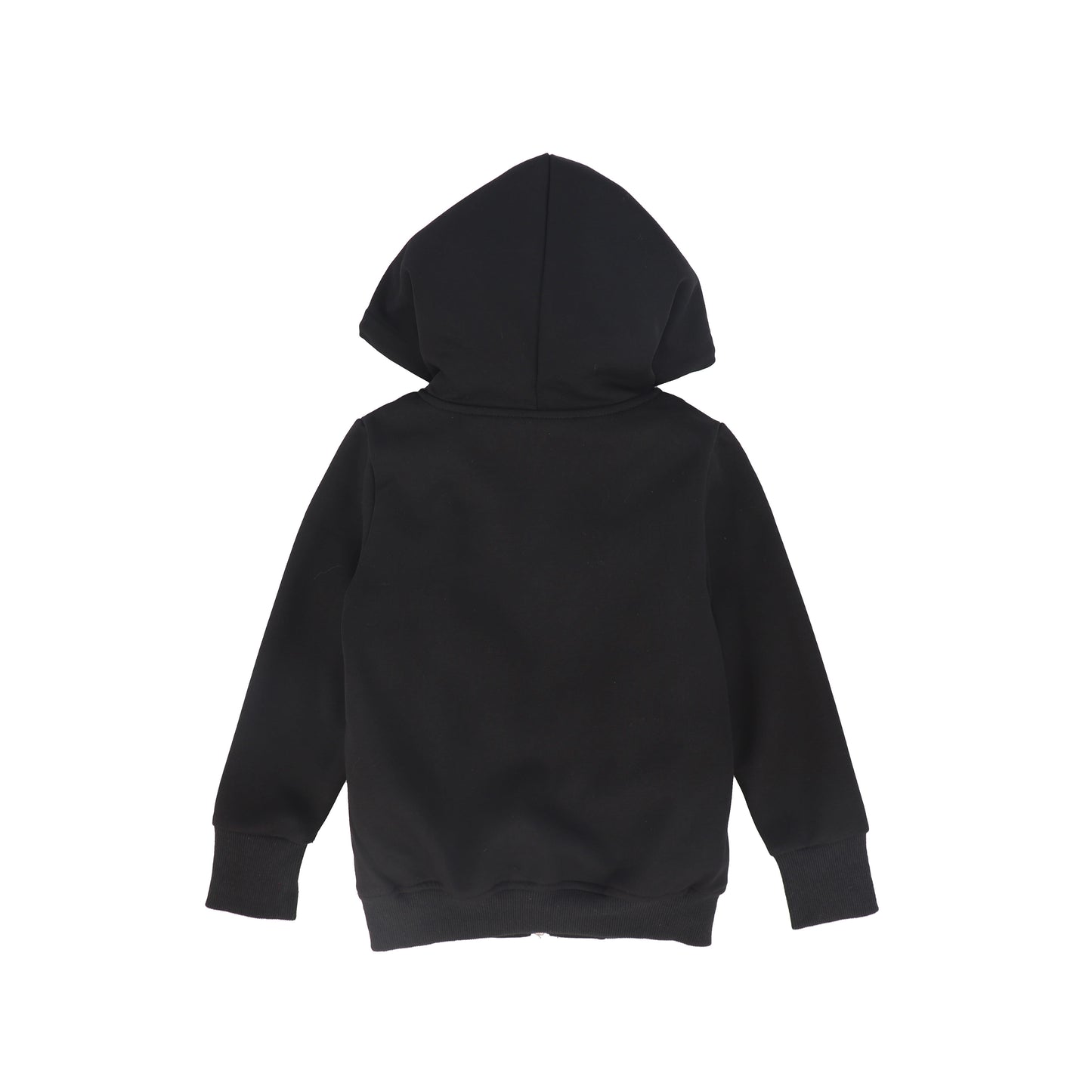 BACE COLLECTION BLACK FUR ZIP UP SWEATSHIRT