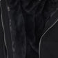 BACE COLLECTION BLACK FUR ZIP UP SWEATSHIRT
