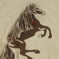 VALENTINA BEIGE FRINGE HORSE EMBROIDERED SWEATER