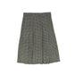 VALENTINA GREEN HOUNDSTOOTH PLEAT SKIRT