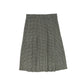 VALENTINA GREEN HOUNDSTOOTH PLEAT SKIRT