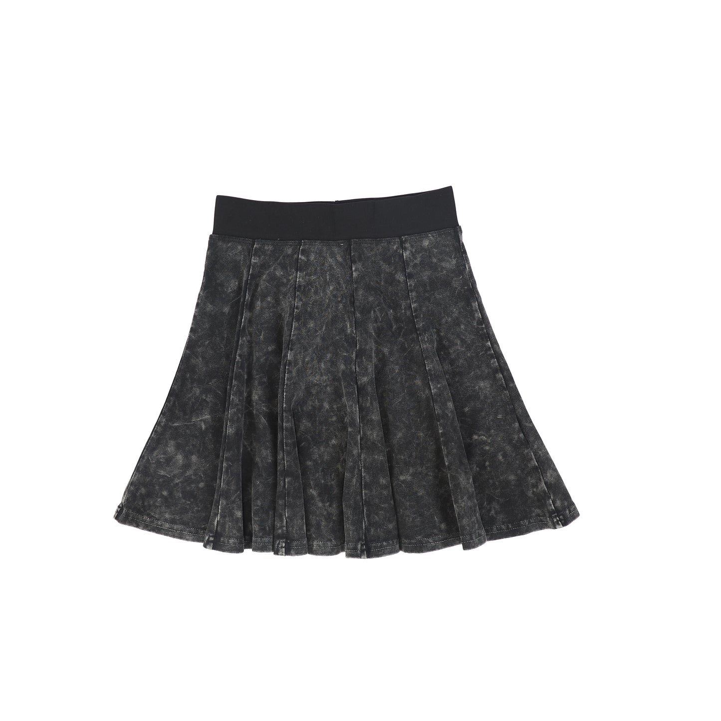 CABANA BLACK MINERAL WASH PANEL SKIRT [FINAL SALE]