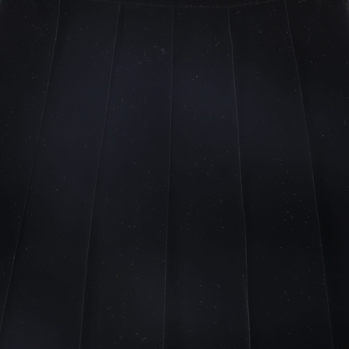 VALENTINA BLACK VELVET PLEAT SKIRT