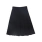 VALENTINA BLACK VELVET PLEAT SKIRT