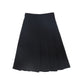 VALENTINA BLACK VELVET PLEAT SKIRT