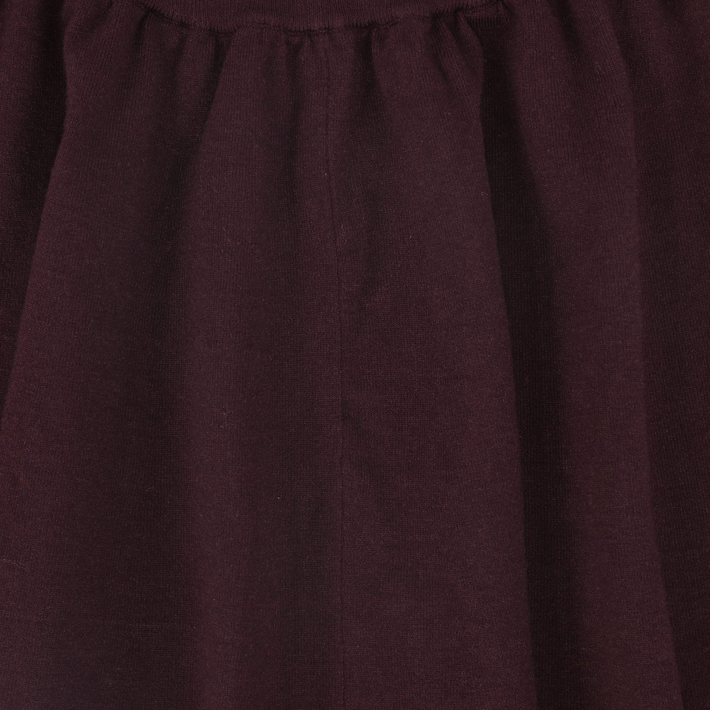 BAMBOO BURGUNDY FLARE KNIT SKIRT