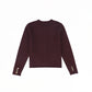 BAMBOO BURGUNDY KNIT SLIT POCKET BLAZER