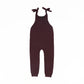 BAMBOO BURGUNDY SHOULDER BOW KNIT ROMPER
