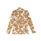 VALENTINA CAMEL PRINT COTTON TURTLENECK