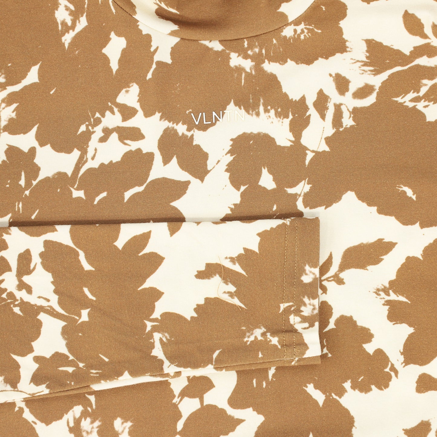 VALENTINA CAMEL PRINT COTTON TURTLENECK