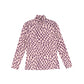 VALENTINA PURPLE PRINT COTTON TURTLENECK