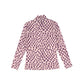 VALENTINA PURPLE PRINT COTTON TURTLENECK