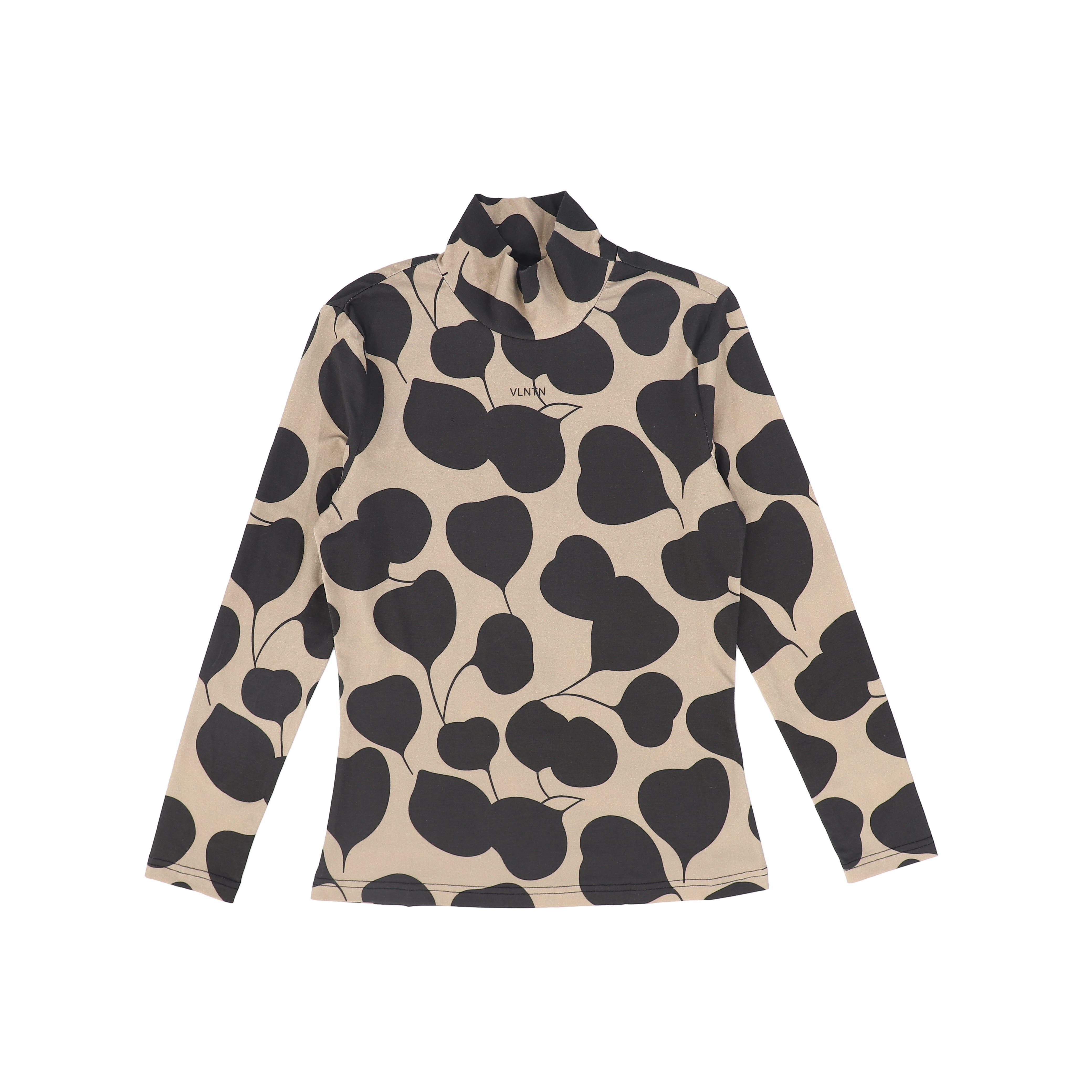 VALENTINA BROWN PRINT COTTON TURTLENECK – Luibelle