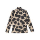 VALENTINA BROWN PRINT COTTON TURTLENECK