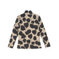 VALENTINA BROWN PRINT COTTON TURTLENECK
