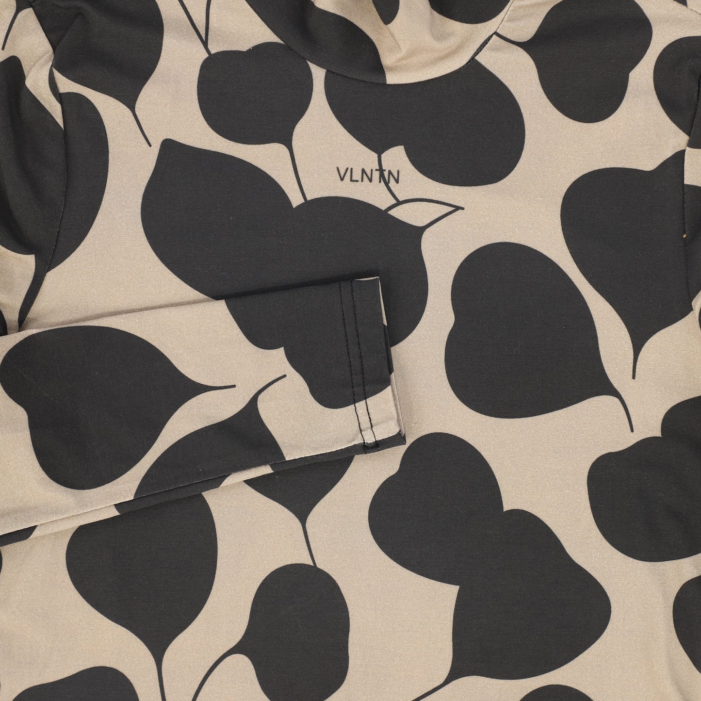 VALENTINA BROWN PRINT COTTON TURTLENECK