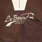 LE BOURDON BROWN HALF ZIP COLORBLOCK SWEATSHIRT SET