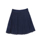 BACE COLLECTION BLUE DENIM PLEAT BUTTON SKIRT