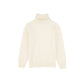 BACE COLLECTION CREAM SOLID KNIT TURTLENECK