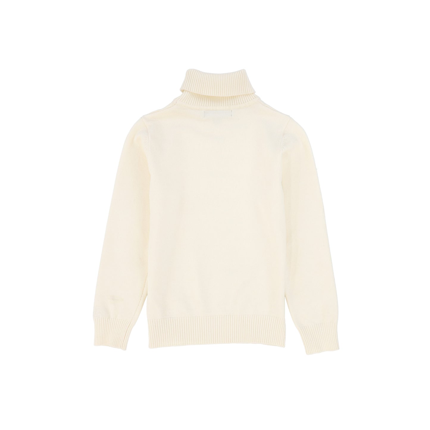 BACE COLLECTION CREAM SOLID KNIT TURTLENECK