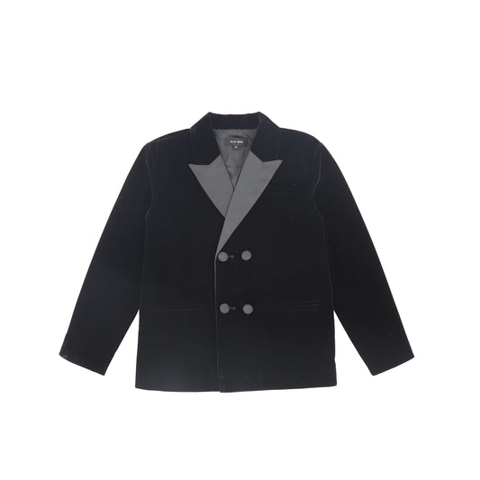 BAMBOO BLACK VELVET TAFFETA BLAZER