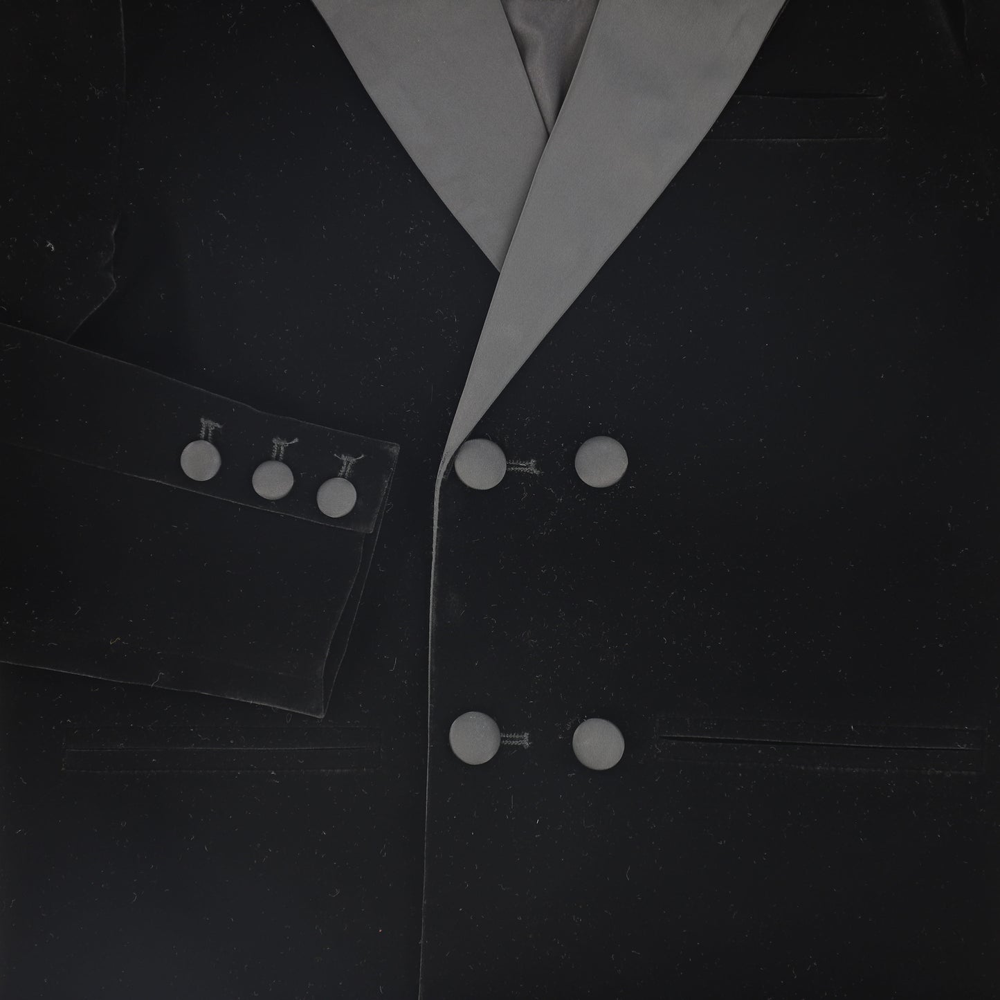BAMBOO BLACK VELVET TAFFETA BLAZER