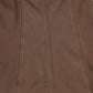 VALENTINA BROWN DENIM CONTRAST SEAM SKIRT